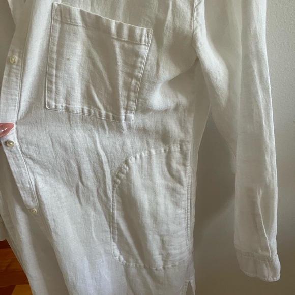 Aritzia Linen shirt dress with pockets - Picture 3 of 6